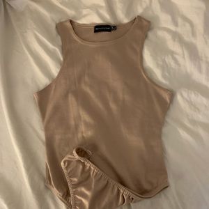 PLT nude bodysuit NWOT